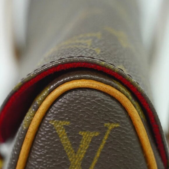 Louis Vuitton Sonatine Monogram Canvas Handbag Brown - Picture 5 of 10